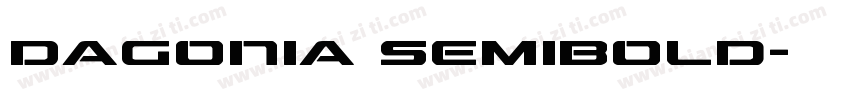 Dagonia SemiBold字体转换
